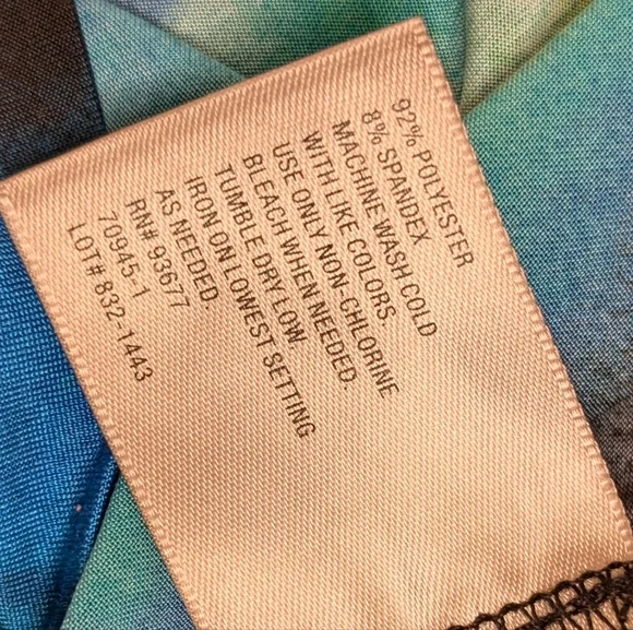 Y2K Tie Dye Cowl Neck Top | Fairy Grunge Flutter Sleeve | Size Small - Picture 10 of 14